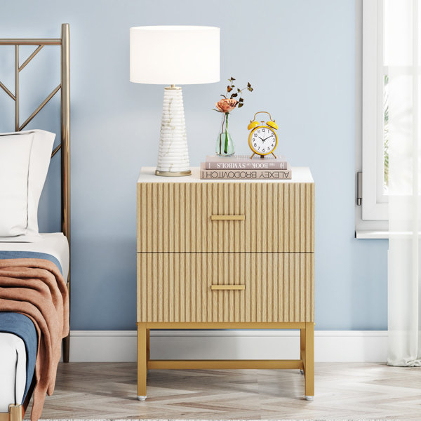 Nightstand with store gold legs